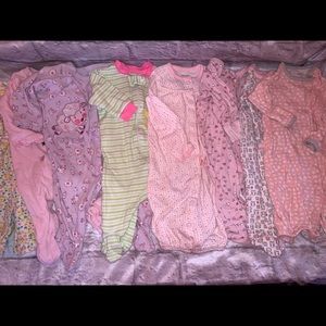 3m Baby Girl PJs lot